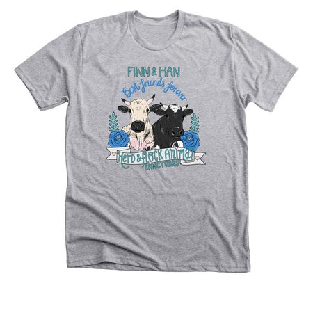 Finn & Han BFFs, a Athletic Heather Premium Unisex Tee