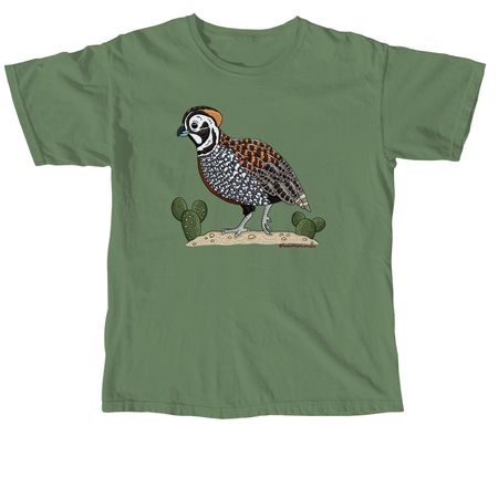 STBB Montezuma Quail, a Hemp Comfort Colors Unisex Tee