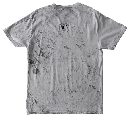 I GIVE A WHOOP TIE DYE, a Smoke Comfort Colors Colorblast Tee (back-view)