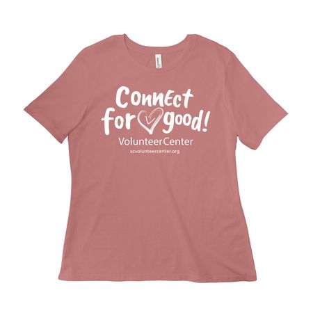Connect for Good, a Mauve Women?s Relaxed Cotton Tee