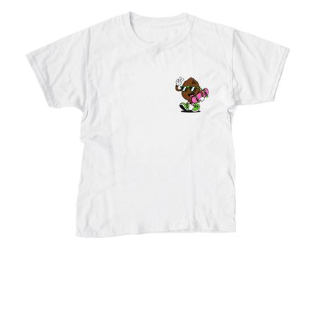 Coconuts & Bolts (Light Front and Back Design), a White Youth Unisex Tee