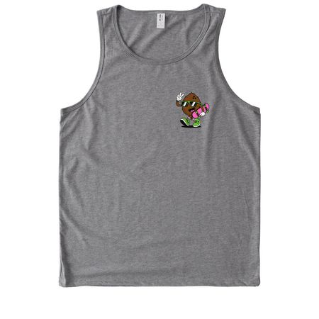 Coconuts & Bolts (Light Front and Back Design), a Aluminum Grey Allmade Eco Triblend Tank