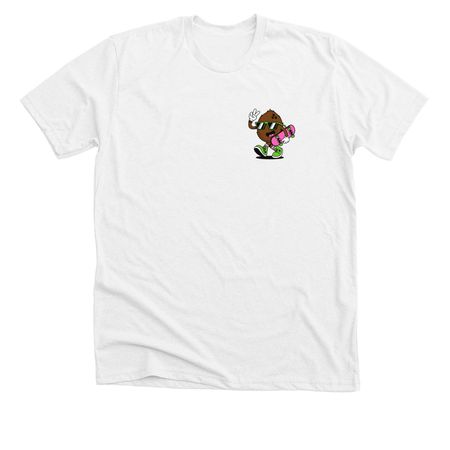 Coconuts & Bolts (Light Front and Back Design), a Solid White Blend Premium Unisex Tee