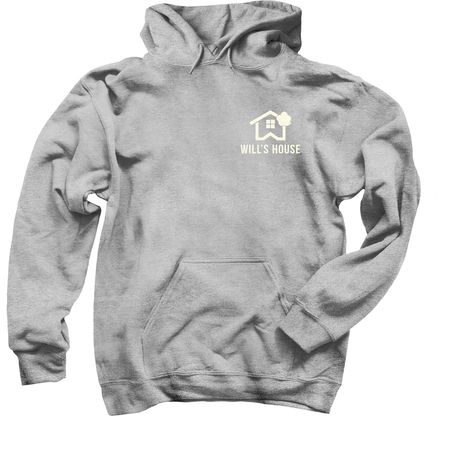 Will's House Pocke Logo, a Sport Grey Pullover Hoodie