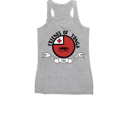 2026 Friends of Tonga Summer T-Shirts, a Athletic Heather Women's Racerback