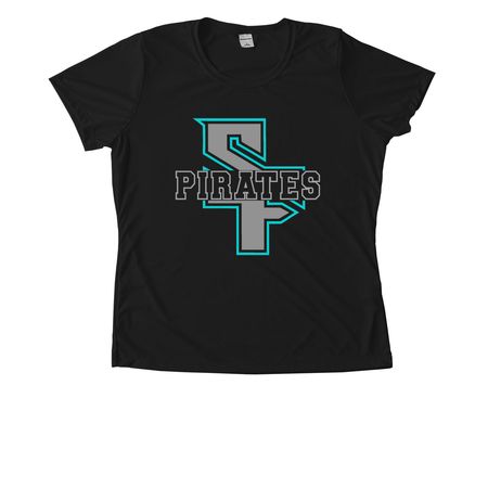 PIRATES SF Performance, a Black Women's Performance Tee