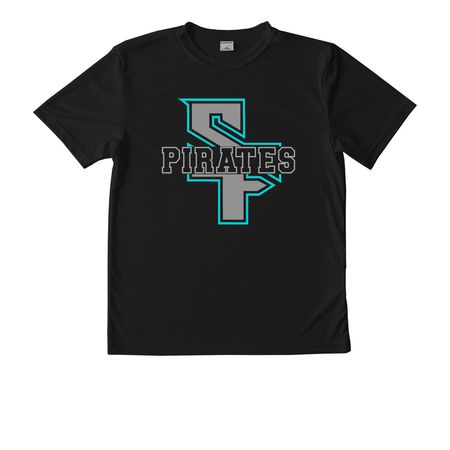 PIRATES SF Performance, a Black Youth Performance Tee