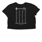 Fight like a Warrior, a Black Women?s Flowy Cropped Tee (back-view)
