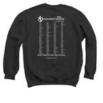 Fight like a Warrior, a Black Crewneck Sweatshirt (back-view)