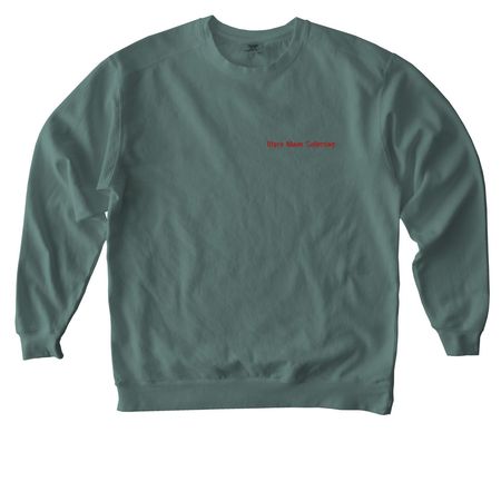 A Nightmare on Main Street, a Blue Spruce Comfort Colors Crewneck Sweatshirt