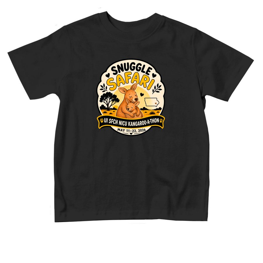 Kangaroo-a-thon 2026 Toddler Sale, a Black Toddler Tee