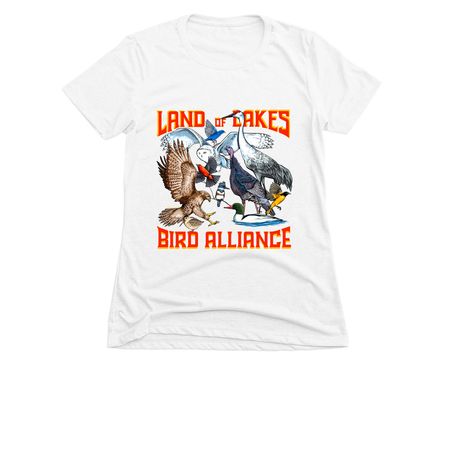 eBird Hotspots: Twin Cities Tour&nbsp;, a White Women's Slim Fit Tee