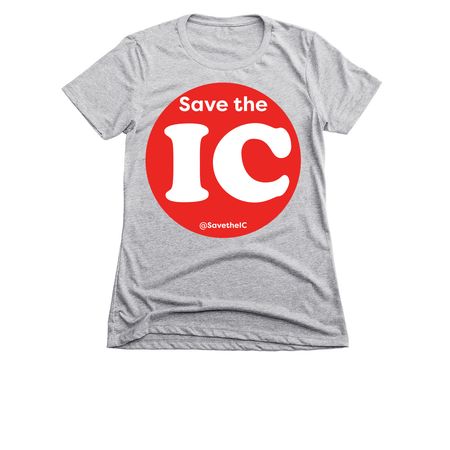 Save the IC! Shirts, sweats and hoodies, a Dark Heather Grey Women's Slim Fit Tee