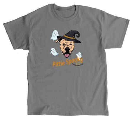 Pittie Spooky, a Charcoal Classic Unisex Tee