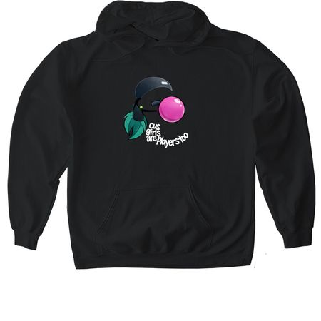 cus girls, a Black Gildan Softstyle Pullover Hoodie
