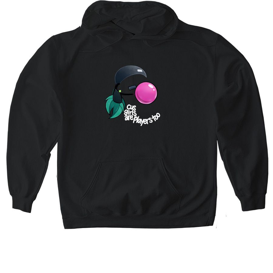 cus girls, a Black Gildan Softstyle Pullover Hoodie