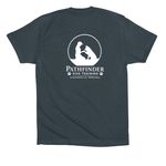 Pathfinder Dog Training&nbsp;, a Dark Grey Premium Cotton Tee (back-view)