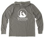 Pathfinder Dog Training&nbsp;, a Driftwood Grey Allmade Organic Cotton Mineral Dye Hoodie Tee (back-view)