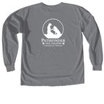 Pathfinder Dog Training&nbsp;, a Granite Comfort Colors Long Sleeve Tee (back-view)