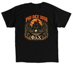 Phi Dex Design 3 - TopGolf, a Black Classic Unisex Tee (back-view)