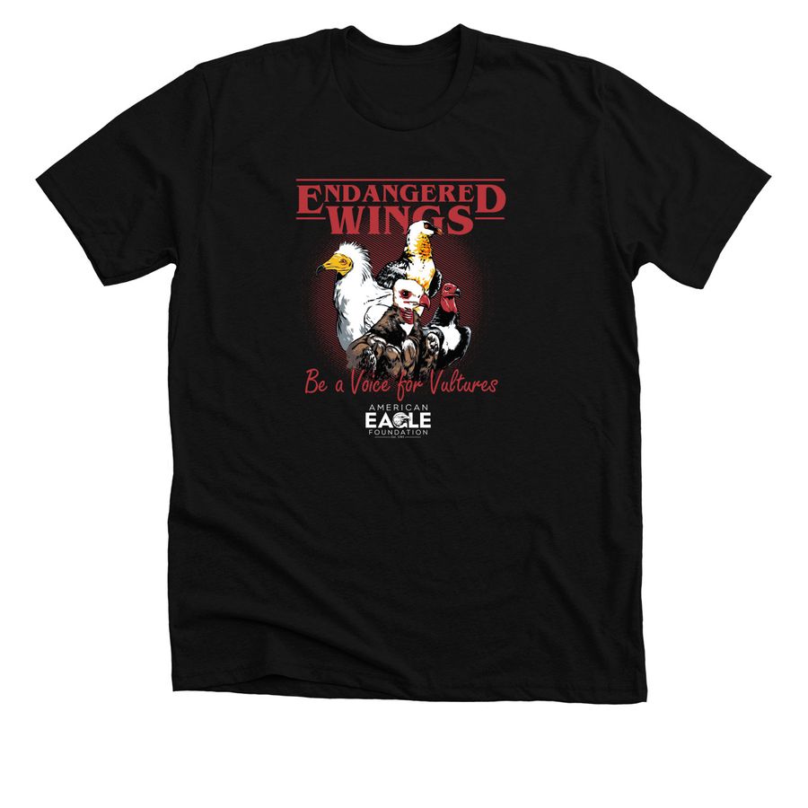 Endangered Wings Apparel, a Solid Black Blend Premium Unisex Tee
