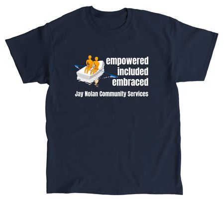 Empowered Included Embraced Tee, a Navy Classic Unisex Tee