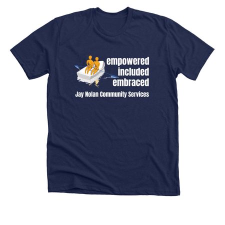 Empowered Included Embraced Tee, a Solid Navy Blend Premium Unisex Tee