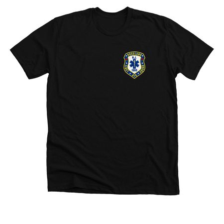 RFAS-2, a Solid Black Blend Premium Unisex Tee