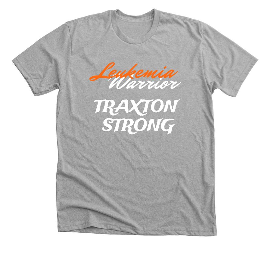 Sharing our cancer story, a Athletic Heather Premium Unisex Tee