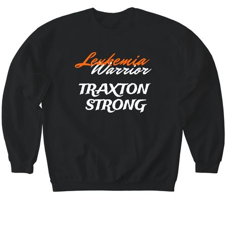 Sharing our cancer story, a Black Softstyle Crewneck Sweatshirt