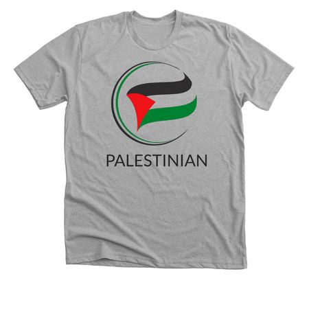 PALESTINIAN flower, a Athletic Heather Premium Unisex Tee