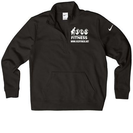 VS2 FITNESS APPAREL, a Black Nike Women's Club Half Zip Pullover