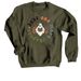 Just One More Chapter, a Military Green Crewneck Sweatshirt