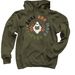 Just One More Chapter, a Military Green Pullover Hoodie