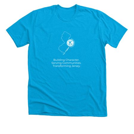 New Jersey Key Club Pride Shirt, a Neon Blue Premium Unisex Tee