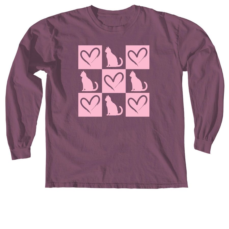 Valentine's Cardiac Fundraiser, a Berry Comfort Colors Long Sleeve Tee