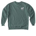 Swamp Life, a Blue Spruce Comfort Colors Crewneck Sweatshirt (back-view)