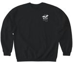Swamp Life, a Black Softstyle Crewneck Sweatshirt (back-view)