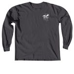 Swamp Life, a Graphite Comfort Colors Long Sleeve Tee (back-view)