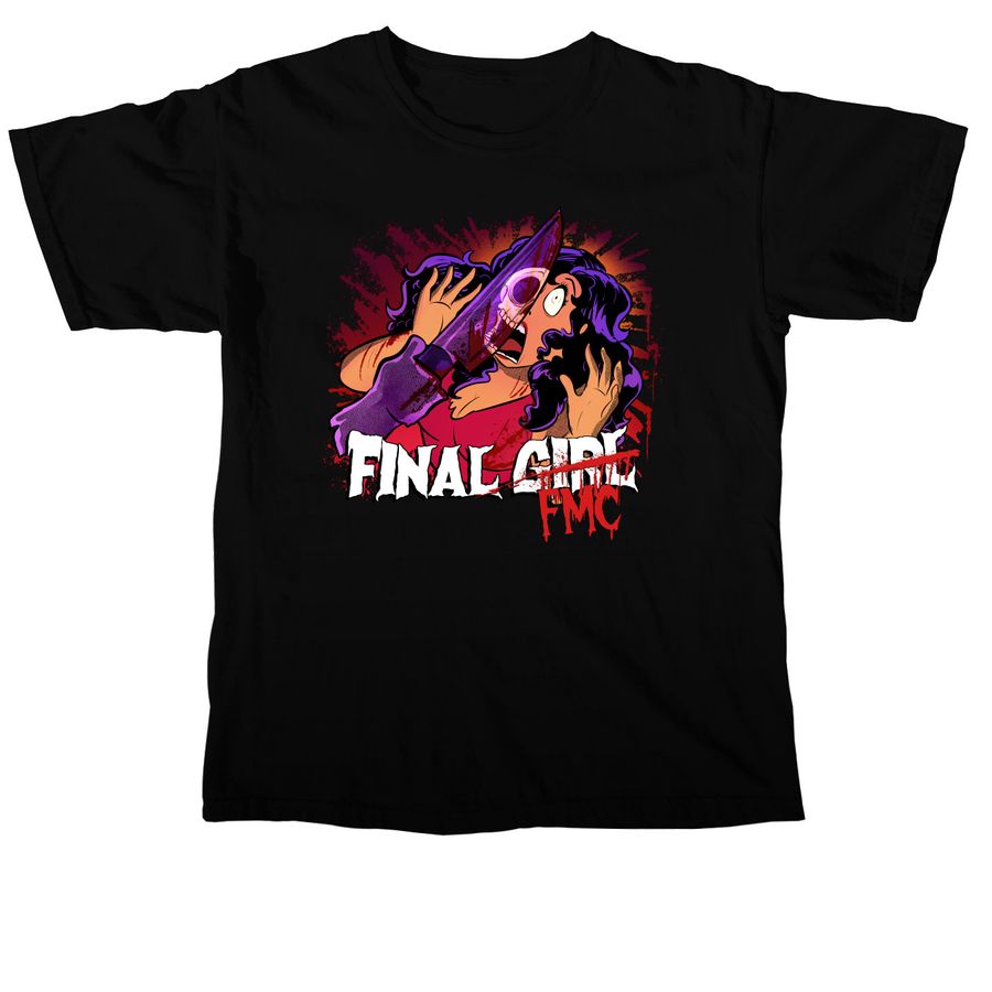 Final FMC Full Front Logo, a Black Comfort Colors Unisex Tee