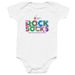 Rock Your Socks Onesies, a White Infant Onesie