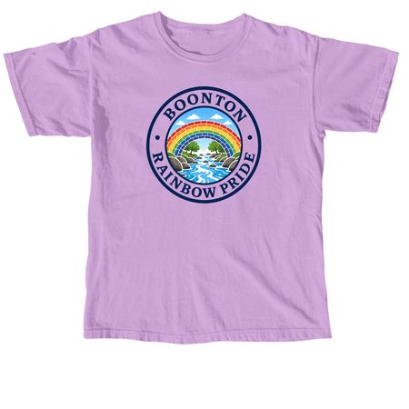 Boonton Rainbow Pride ? Official Seal Tee, a Neon Violet Comfort Colors Unisex Tee