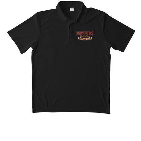 Pirate ver.2, a Black Unisex Performance Polo