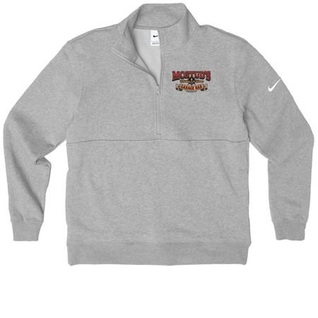 Pirate ver.2, a Dark Grey Heather Nike Club Fleece Half Zip Pullover