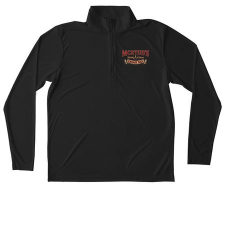 Pirate ver.2, a Black Unisex Performance Quarter Zip Pullover