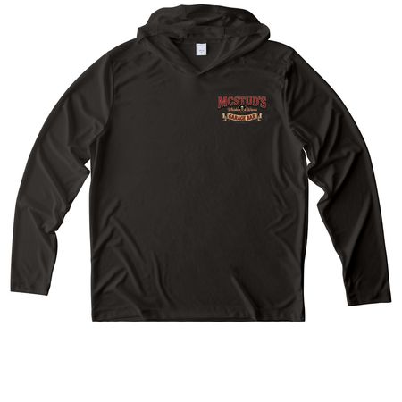 Pirate ver.2, a Black UV Performance Long Sleeve Hoodie