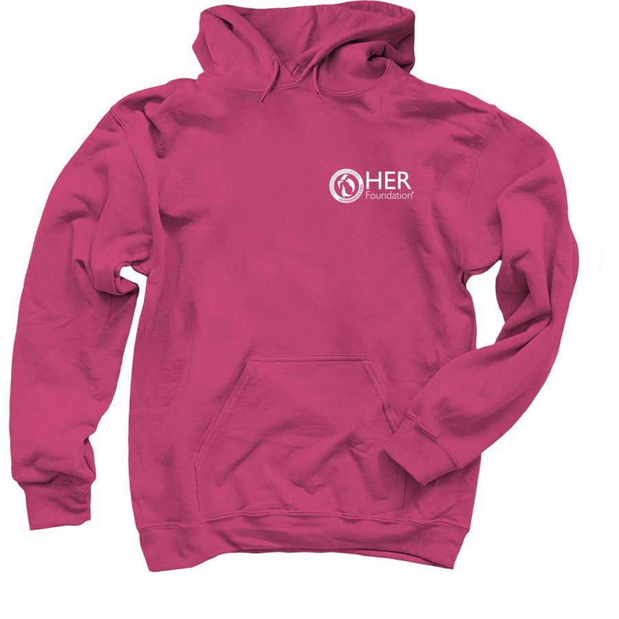 HER Foundation Awareness Hoodie, a Heliconia Pullover Hoodie