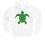 White Lewis hoodie, a White Youth Pullover Hoodie (back-view)