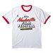 #NashFilm57 White Ringer Tee, a White/ Red Cotton Ringer Tee