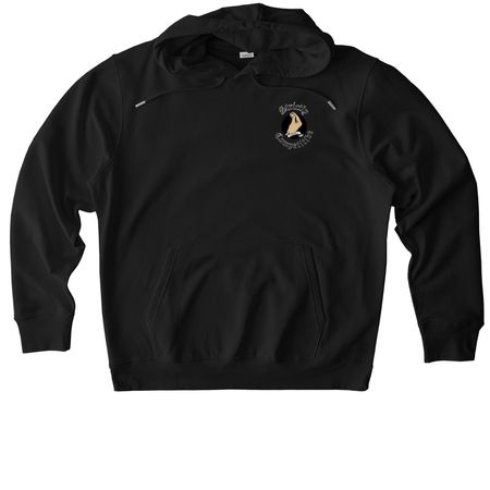 Front Logo Small-B&W Logo, a Black Stanley/Stella Unisex Cruiser 2.0 Pullover Hoodie